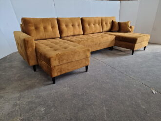 Narożnik PORTO U . Styl Skandynawski. Funcja Spania