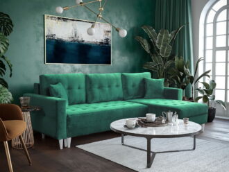 Narożnik PORTO.  Styl Skandynawski. Pianka HR