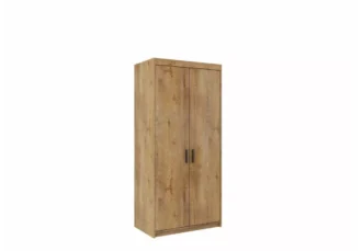 Drewniana szafa dwudrzwiowa Ele 2 D w kolorze dąb lefkas