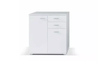 Nowoczesna pojemna komoda Mik 2 w kolorze białym