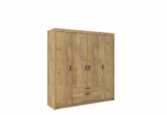 Nowoczesna szafa na ubrania Ele 4 w kolorze dąb lefkas