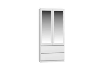 Szafa z lustrem Suzi 90 cm 2 szuflady 2 drzwi