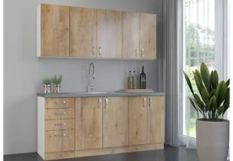 Stylowe meble kuchenne Renesme II z głębokimi dolnymi szufladami