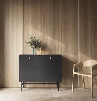 DIVA CZARNA KOMODA 2D2SZ